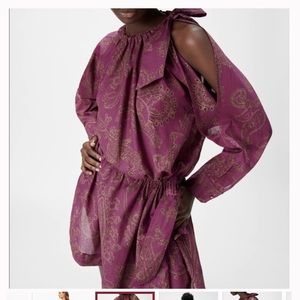 Zara Dress Limited Edition Printed Dress